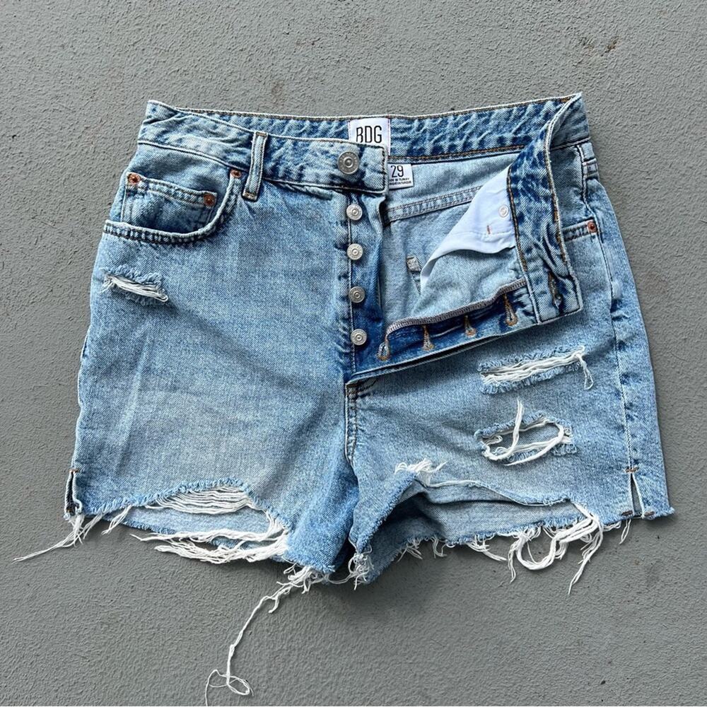 BDG urban outfitters surf short high rise cut off distressed button fly Size 29